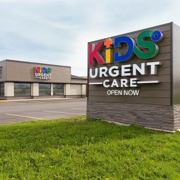 Map showing KIDS Urgent Care location in Wheaton, Illinois